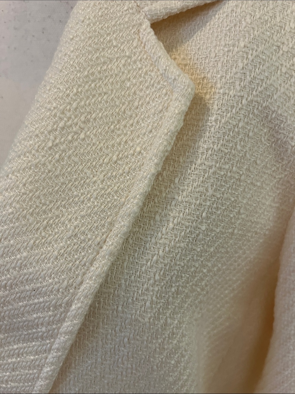 Bar III Cream Single-Button Textured Blazer - Picture 3 of 11